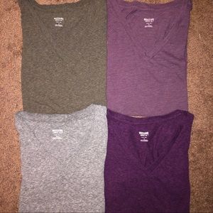 mossimo (heathered) v neck t shirts BUNDLE